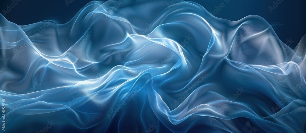 Abstract Blue and White Swirling Pattern Abstract Blue and White Swirling Pattern
