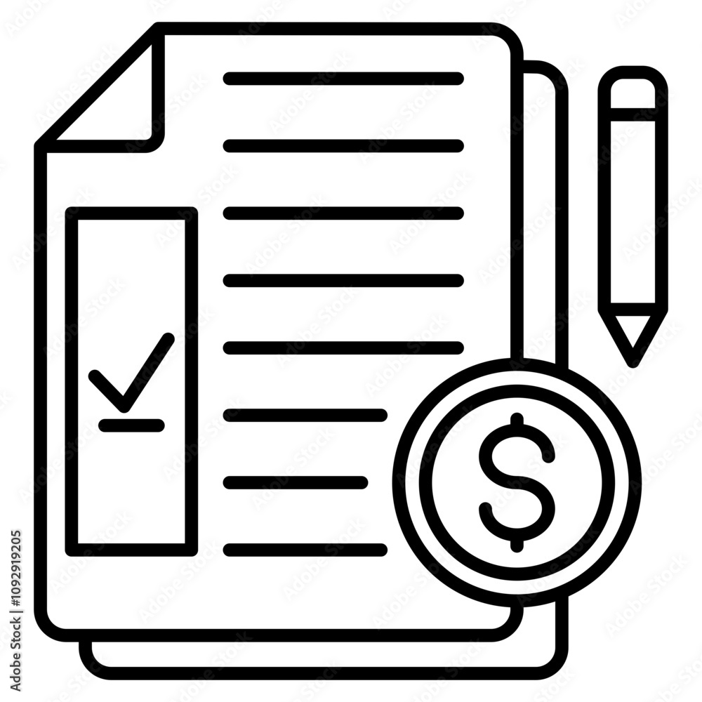 Checklist icom element for design Checklist icom element for design