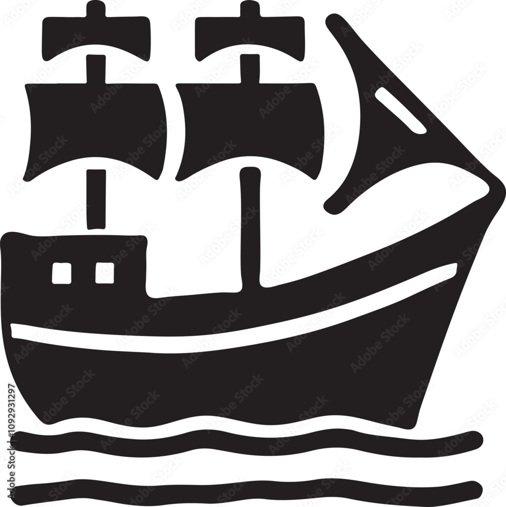 Ship Icon Vector Silhouette , boat and ship Ship Icon Vector Silhouette , boat and ship