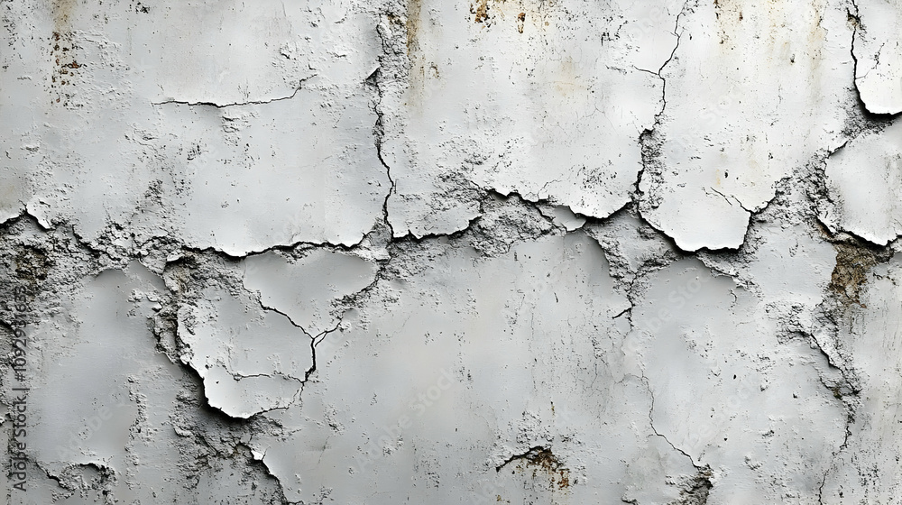 Obraz premium Cracked Wall Texture: A Grunge Background Image, Ideal for Design Projects