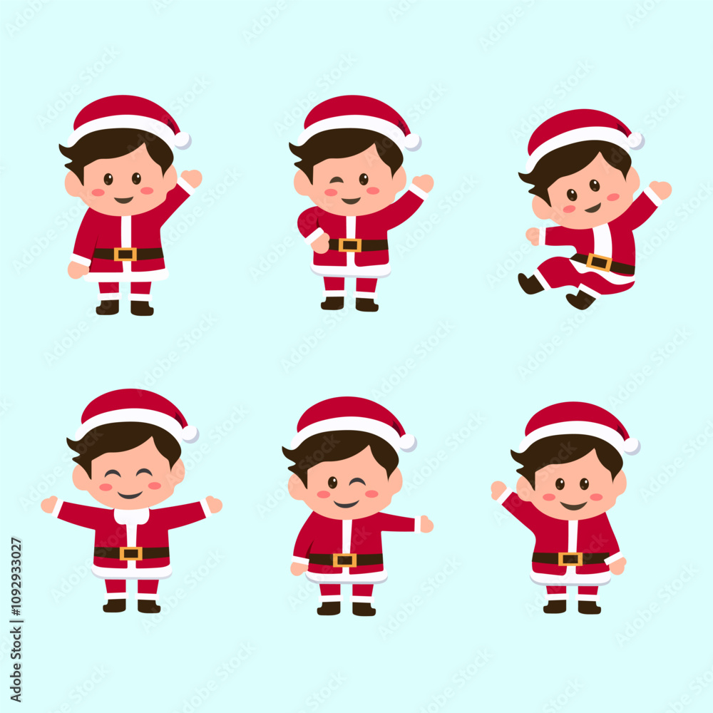 set of collection cute boy character vector for elements, clipart set of collection cute boy character vector for elements, clipart