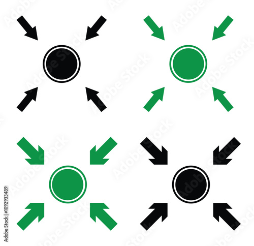Meeting Point Icon set. meeting point and assembly icon eps 10.