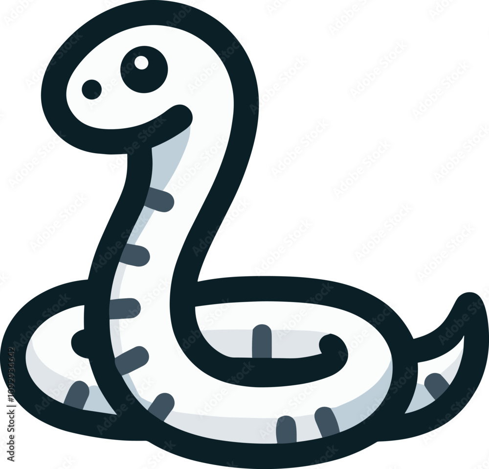 Fototapeta premium かわいい白い蛇