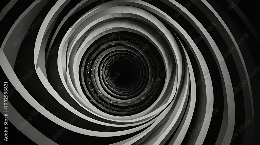 A set of concentric, spiraling lines, alternating between black and white. Background\Wallpaper A set of concentric, spiraling lines, alternating between black and white. Background\Wallpaper