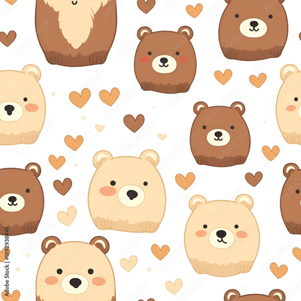 seamless pattern with teddy bears background seamless pattern with teddy bears background