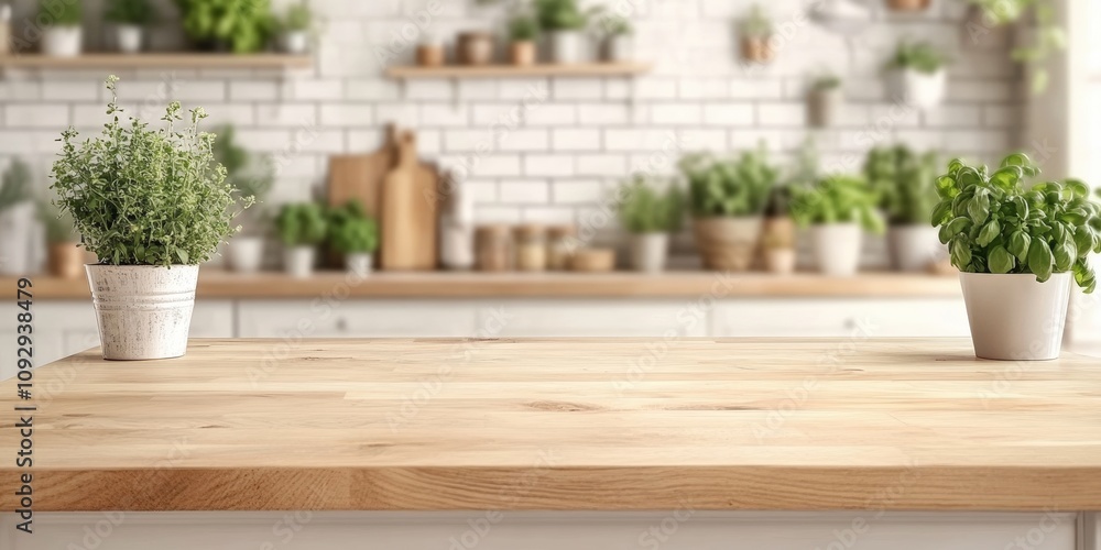 Empty beautiful wood table top counter and blur bokeh modern kitchen interior background in clean and bright,Banner, Ready for product montage
Empty beautiful wood table top counter and blur bokeh modern kitchen interior background in clean and bright,Banner, Ready for product montage
