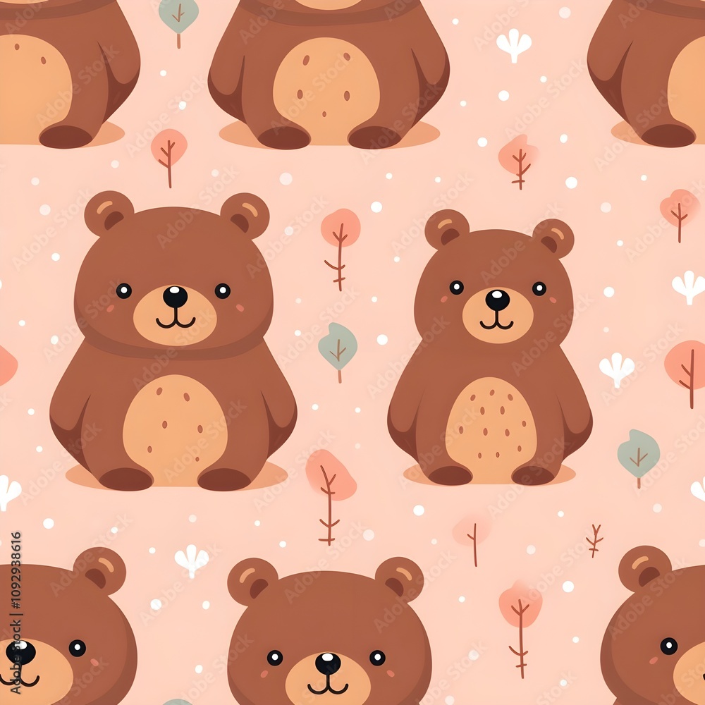 seamless pattern with teddy bears background seamless pattern with teddy bears background