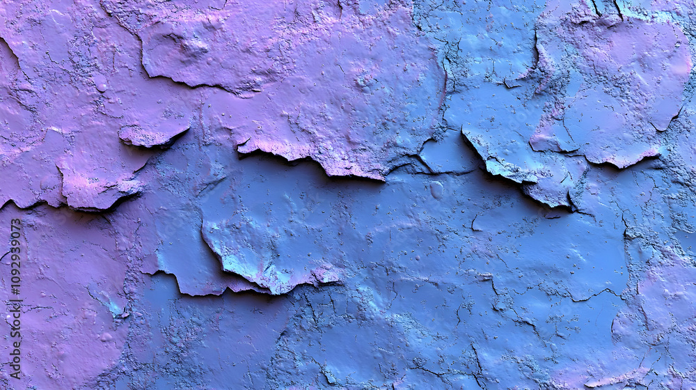 Cracked Paint Texture: Blue & Purple Hues, Abstract Background Cracked Paint Texture: Blue & Purple Hues, Abstract Background