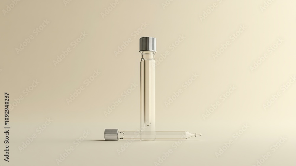 Clear Bottle with Pipette in Soft Lighting Clear Bottle with Pipette in Soft Lighting