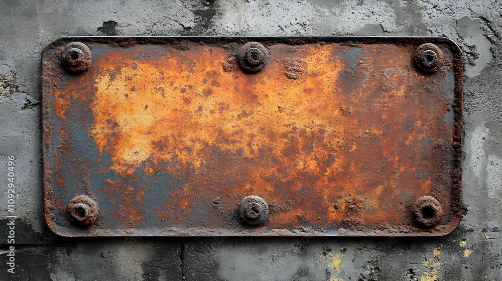 Rusty Metal Plate: Texture, Background, Design Rusty Metal Plate: Texture, Background, Design