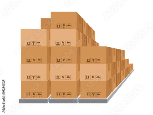 boxes on racks, warehouse storage box, carton box on shelf, logistics, cargo, storehouse, parcel storage postal service, storehouse with goods on shelves