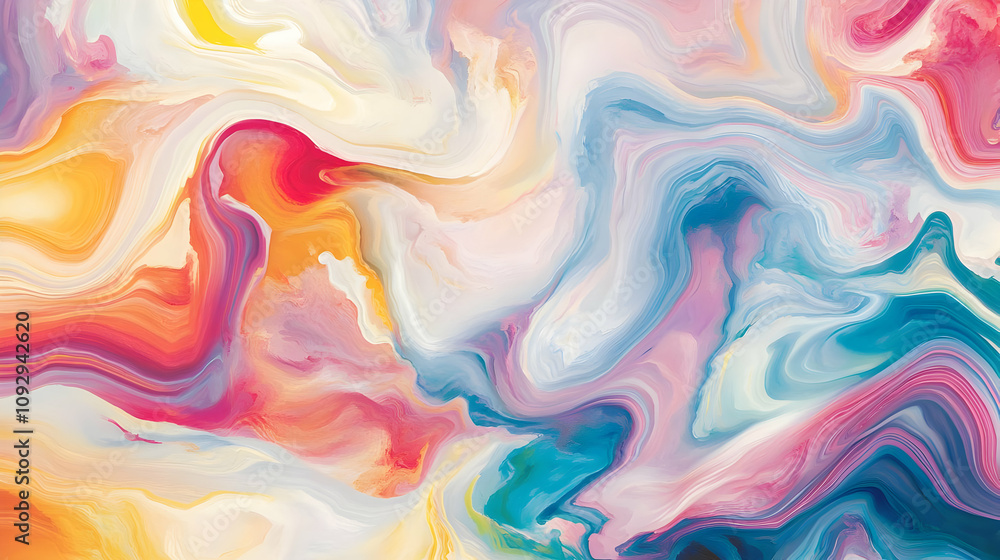 A vibrant abstract swirl of colors creating a dynamic and fluid artistic composition. A vibrant abstract swirl of colors creating a dynamic and fluid artistic composition.