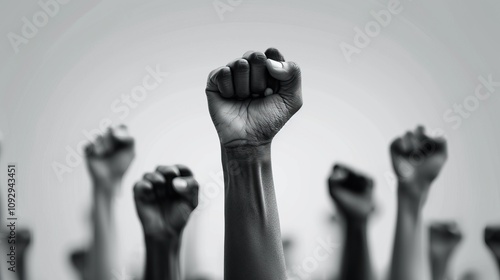 Fist protest hand activist people social fight crowd civil women strike rebellion black