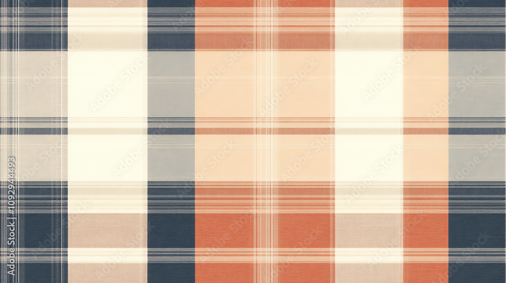 Modern plaid seamless pattern in warm neutrals Modern plaid seamless pattern in warm neutrals