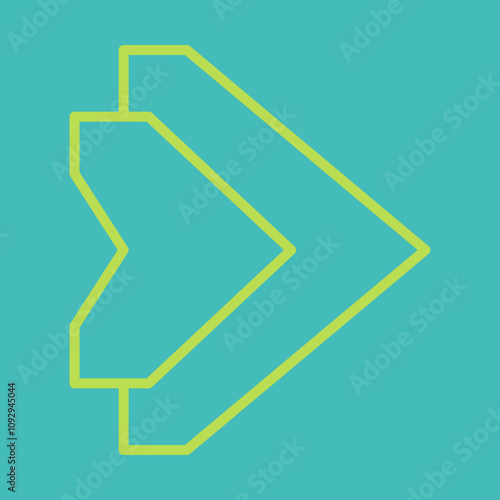 Double Arrow Righticon Design