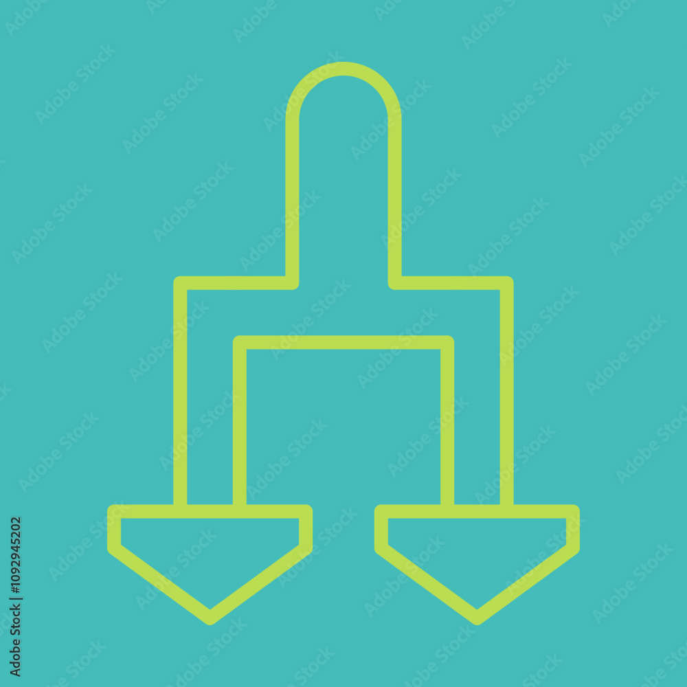 Split Arrow Downicon Design Split Arrow Downicon Design