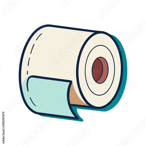 Toilet Paper Roll vector illustration