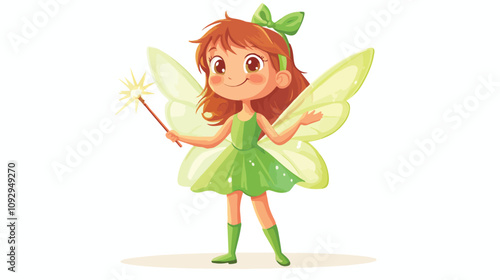 Enchanting Fairy Girl Concept: Beautiful Adorable Child Portrait