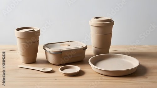 Eco-Friendly Products Made from Rice Husk photo