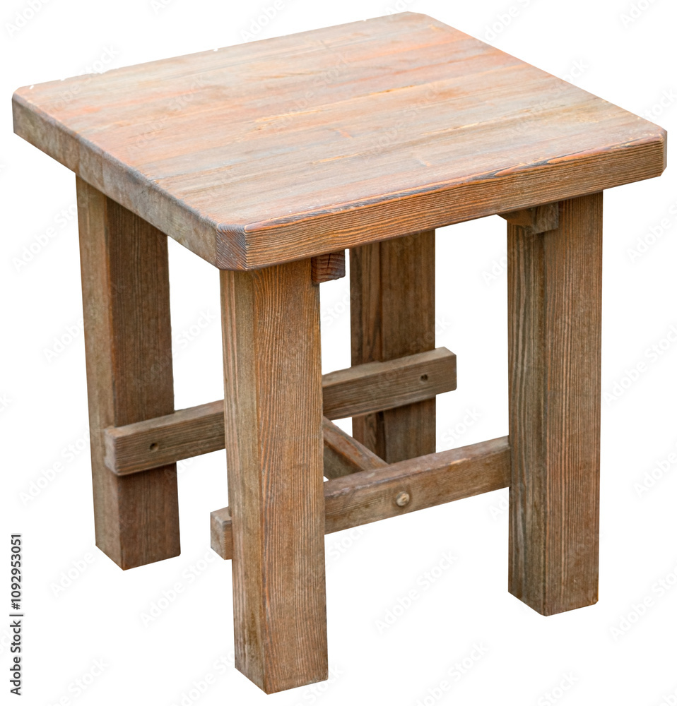 Wooden stool made by hand Wooden stool made by hand