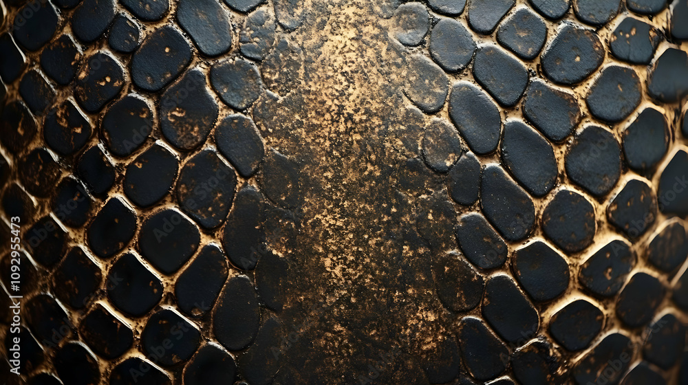 Textured Surface: Dark, Golden Pebbles, Abstract Design Textured Surface: Dark, Golden Pebbles, Abstract Design