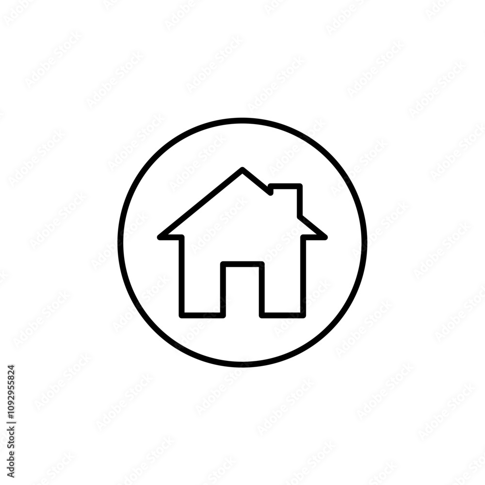 home icon on a white background home icon on a white background