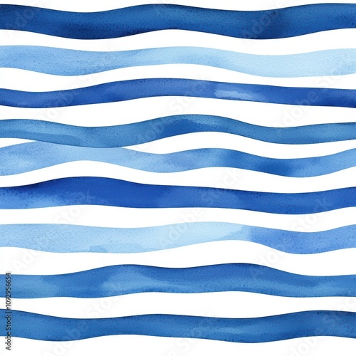 A series of blue and white lines that create a sense of movement and fluidity