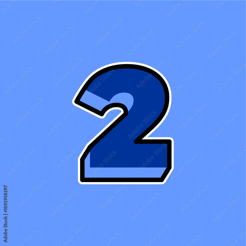 blue number 2 blue number 2