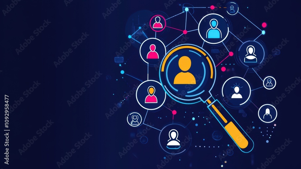 HRM or Human Resource Management, manager icon which is among staff icons for human development recruitment leadership and customer target, resume, interview. generate by AI HRM or Human Resource Management, manager icon which is among staff icons for human development recruitment leadership and customer target, resume, interview. generate by AI
