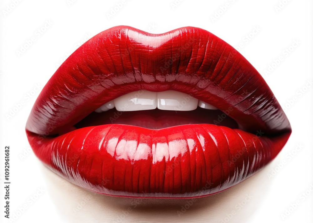 Captivating minimalist image of red lips adorned with lipstick on a transparent backdrop, ideal for beauty, cosmetics, and fashion-related themes and designs. Captivating minimalist image of red lips adorned with lipstick on a transparent backdrop, ideal for beauty, cosmetics, and fashion-related themes and designs.