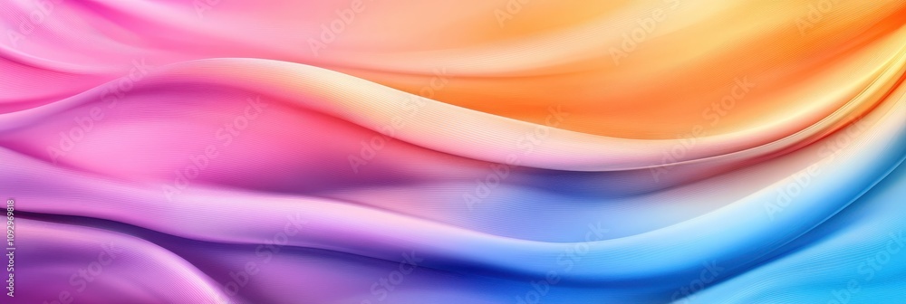 Fototapeta premium Soft Abstract Fabric Waves in Pastel Colors