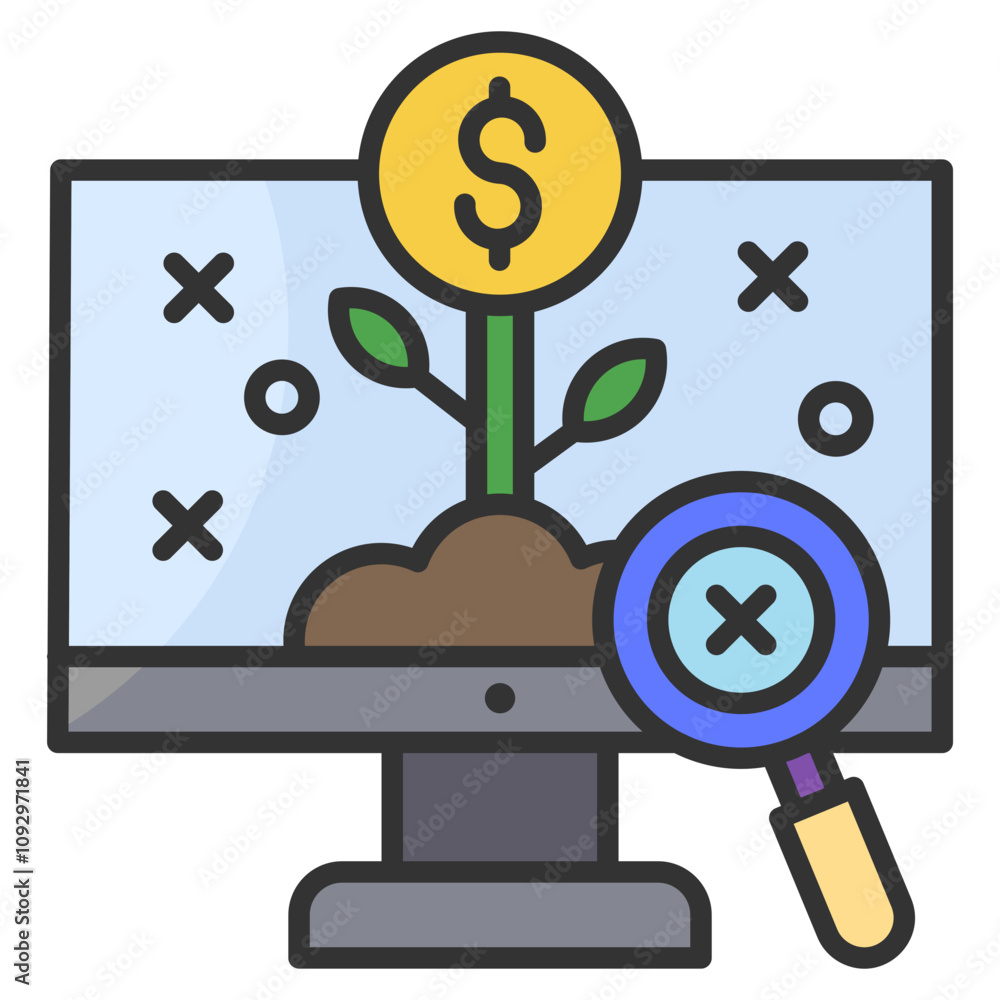 Investment Strategy Icon Element For Design Investment Strategy Icon Element For Design
