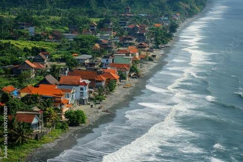 Tsunami evacuation routes, guiding people to higher ground in coastal regions