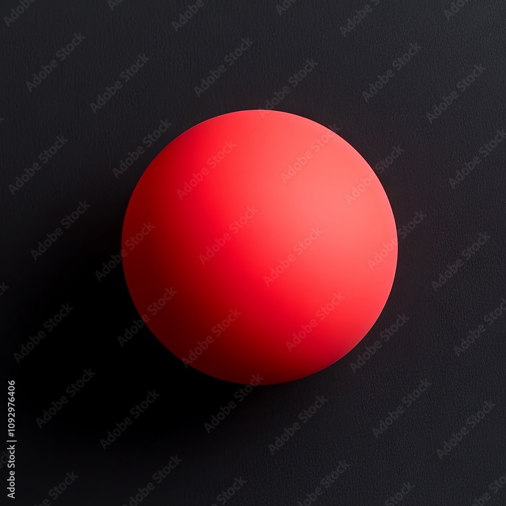 Red Sphere on Black Background: A Minimalist Abstract Red Sphere on Black Background: A Minimalist Abstract