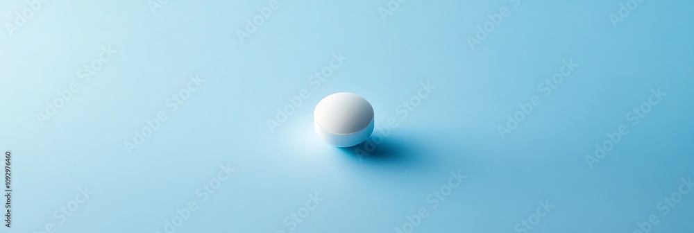 White Sphere on Blue Background: Minimalist Geometric Abstract White Sphere on Blue Background: Minimalist Geometric Abstract