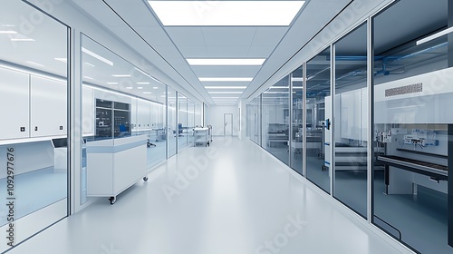 Advanced nanomanufacturing facility with specialized machinery and cleanroom environment  photo