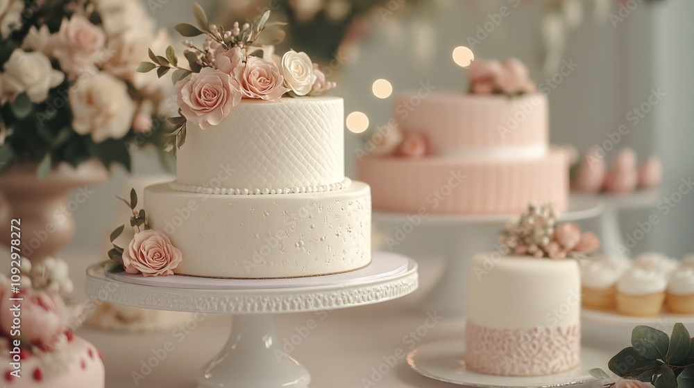 Elegant Cakes with Beautiful Floral Decorations Elegant Cakes with Beautiful Floral Decorations