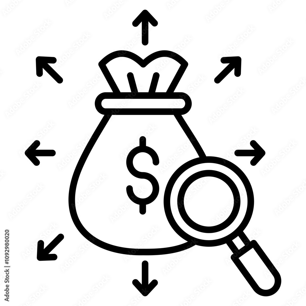 Expense Tracking Icon Element For Design Expense Tracking Icon Element For Design