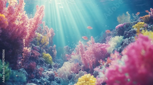 Vibrant Coral Reef Underwater Scene