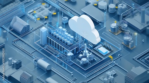 Factory utilizing cloud computing services to manage manufacturing operations 