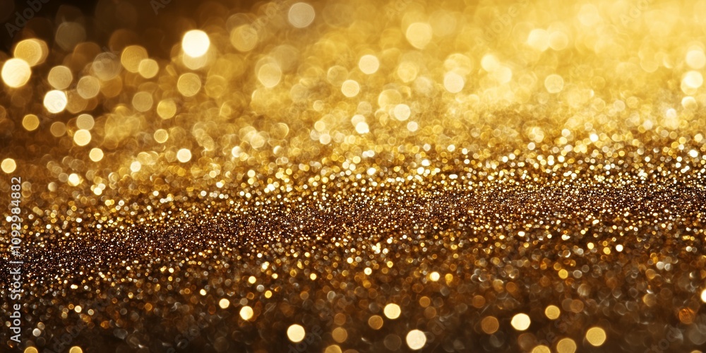 A captivating display of golden sparkles and glimmering lights adding elegance and charm. A captivating display of golden sparkles and glimmering lights adding elegance and charm.