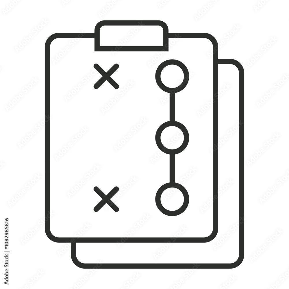 Strategy symbol outline icon, editable vector illustration and transparent graphic element. Isolated on white background Strategy symbol outline icon, editable vector illustration and transparent graphic element. Isolated on white background