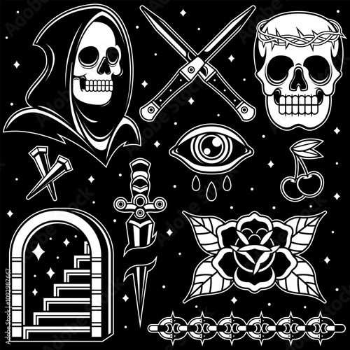 old school tattoo collection