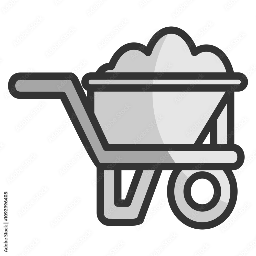 Wheelbarrow Icon Element For Design Wheelbarrow Icon Element For Design