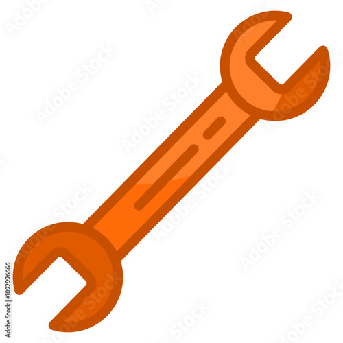 Wrench Icon Element For Design