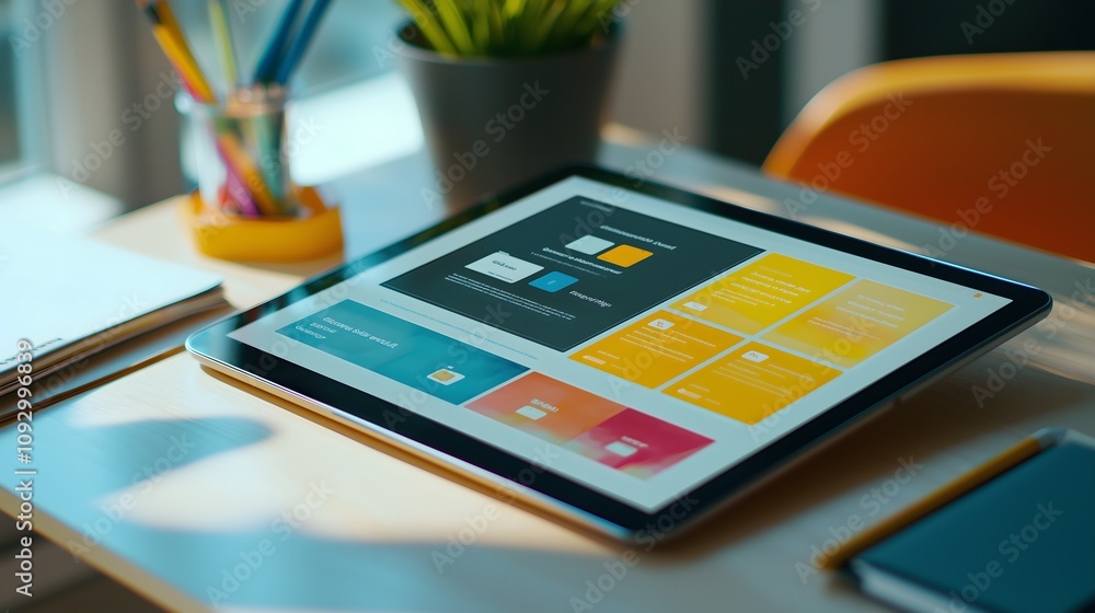 Showcase your creative ideas with a digital design mockup template Showcase your creative ideas with a digital design mockup template