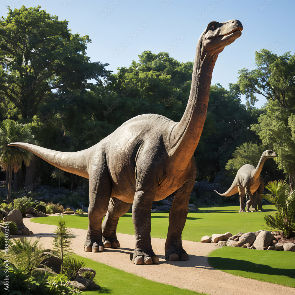 Obraz premium dinosaurs: Brontosaurus 