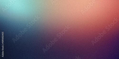 Grainy gradient smoothly transitioning between blue, green, orange, and purple, creating a textured and colorful background