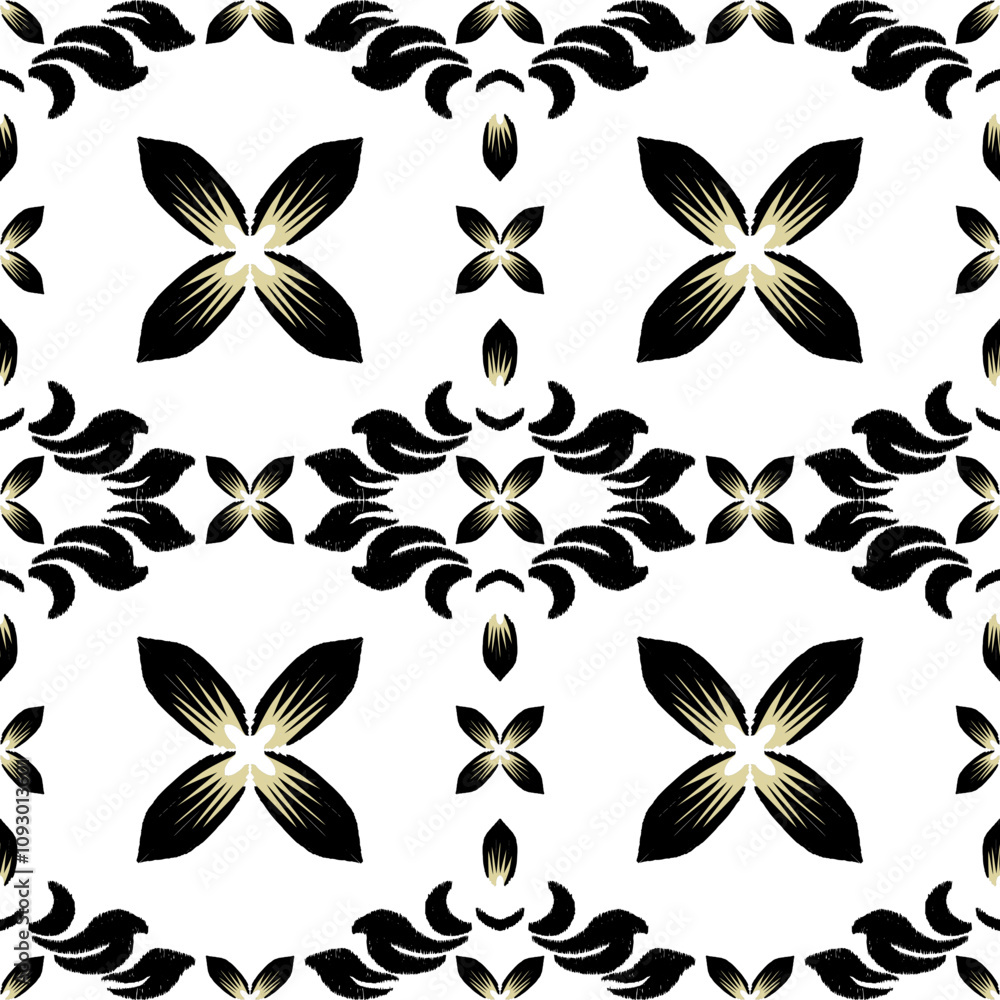 Fototapeta premium seamless flowers pattern for fabric