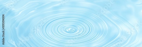 Abstract art piece with water ripple patterns on a soft blue background, gentle waves, calming atmosphere